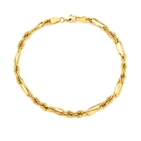 Złota bransoletka z dużymi ogniwami