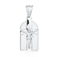 Srebrny medalik rodowany 