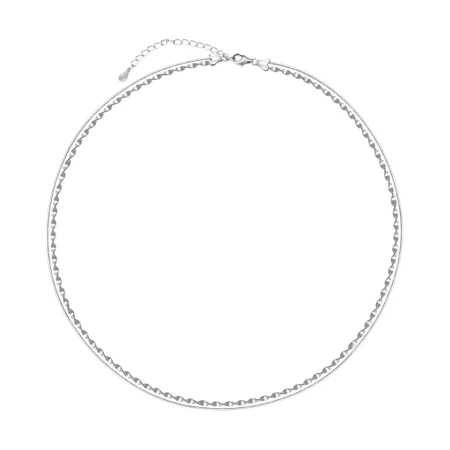 Naszyjnik srebrny łańcuszki