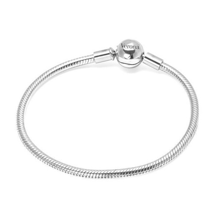 Bransoletka srebrna typu Pandora kulka