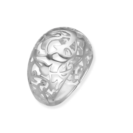 Pierścionek ażurowy oksydowany