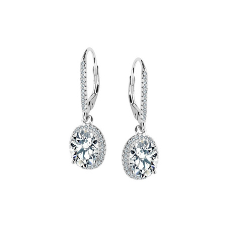 Kolczyki srebrne z cyrkoniami