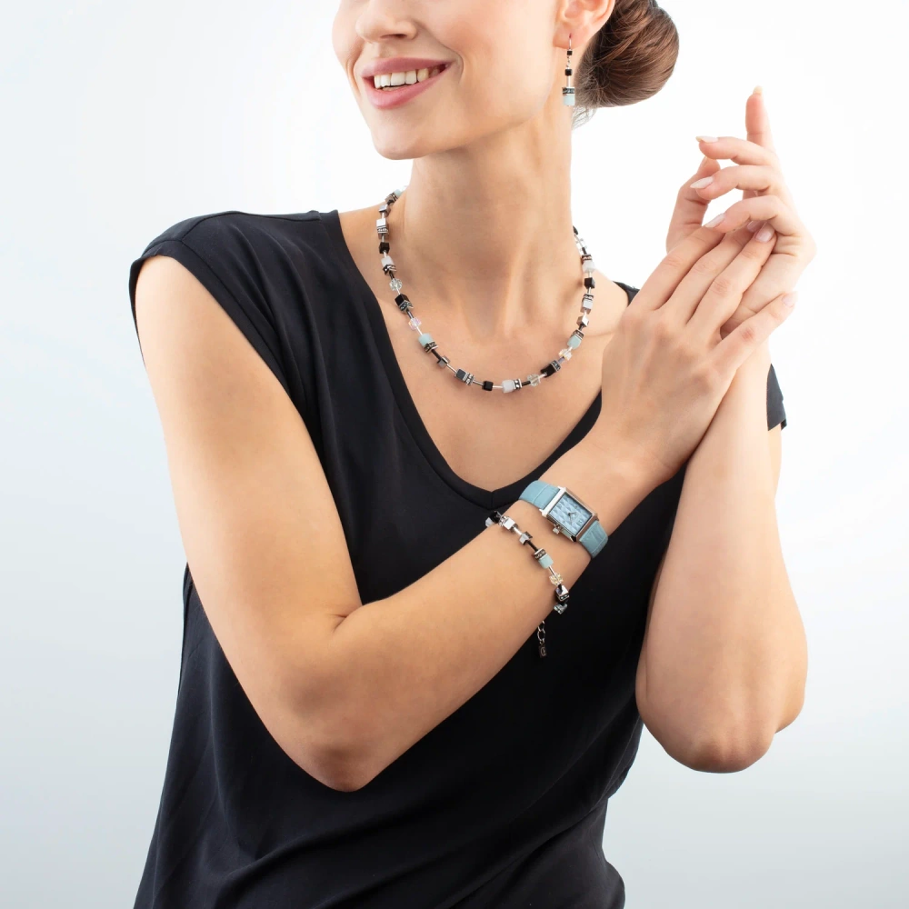 Bransoletka GeoCUBE® Iconic Ice Serenity srebrna