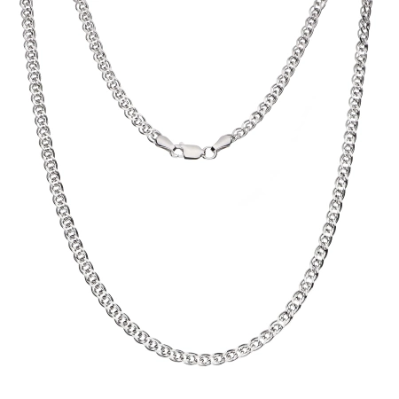 Srebrny łańcuszek nonna rodowany 55cm