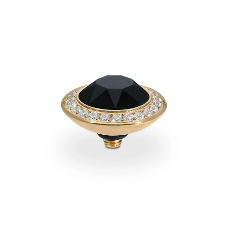 Element top wkręcany Qudo Tondo Deluxe 13mm stal pozłacana Jet