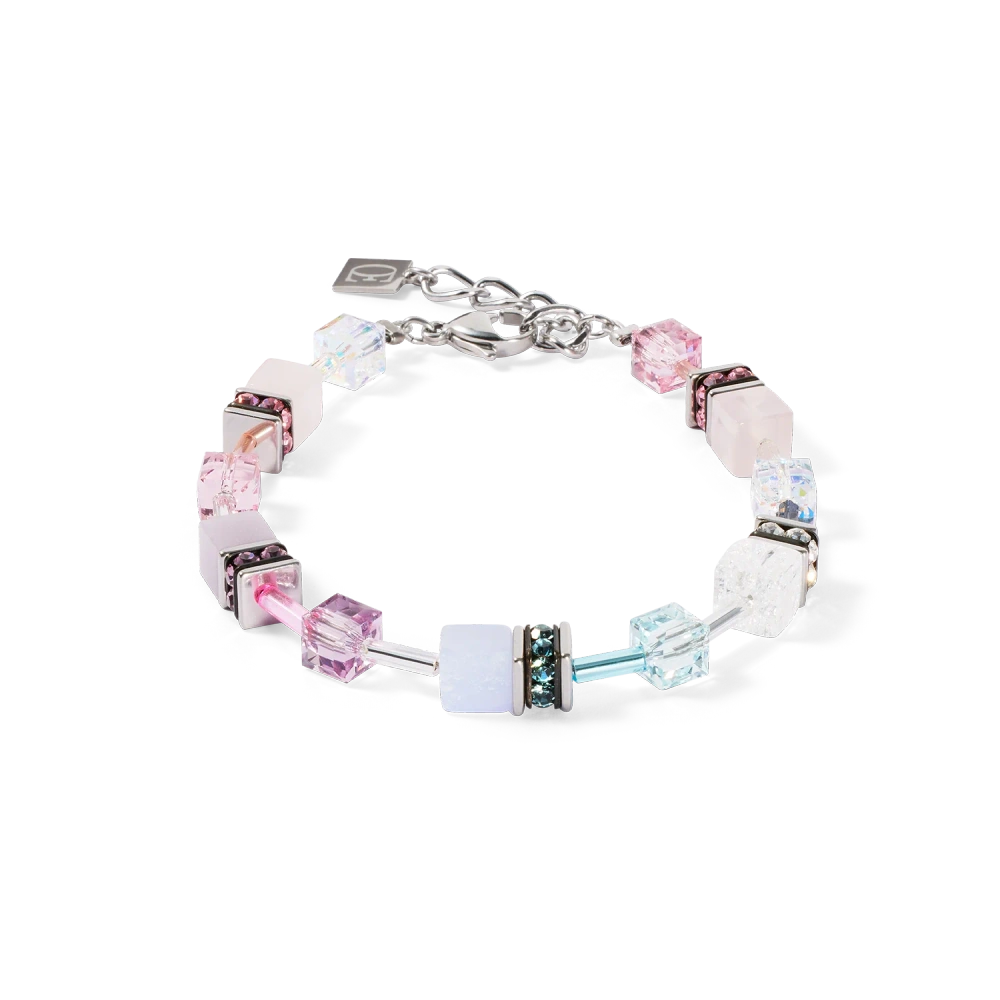 Bransoletka GeoCUBE® Iconic Precious różowo-liliowa
