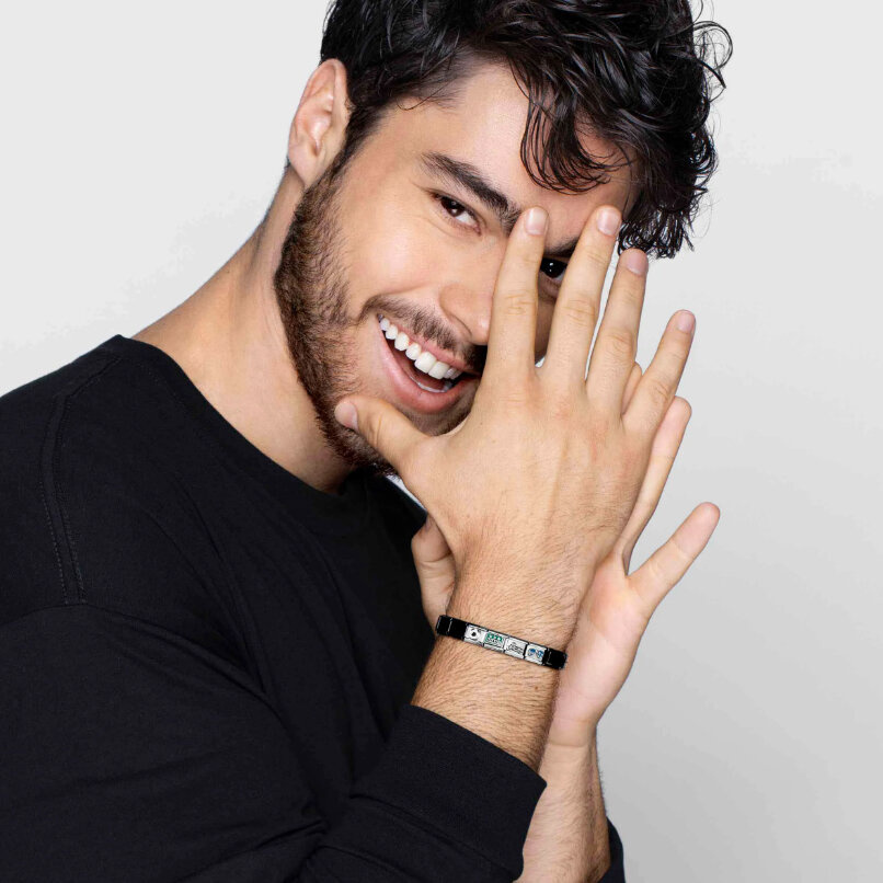 Element link do bransoletek Nomination Composable Stal + Srebro 925 liczba 18