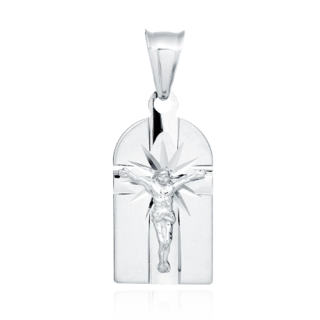 Srebrny medalik rodowany