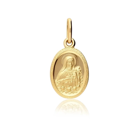 Złoty medalik Matka Boska