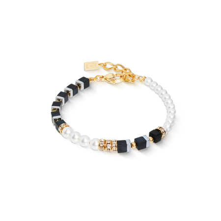 Bransoletka Precious Fusion Offset złoto-czarna