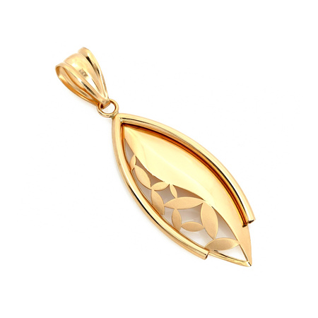 Zawieszka złota podłużna