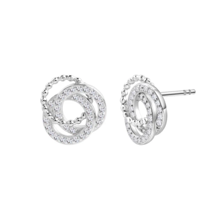 Kolczyki srebrne z cyrkoniami