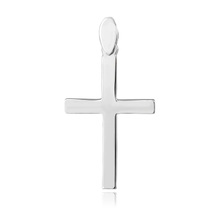 Srebrny rodowany krzyżyk gładki