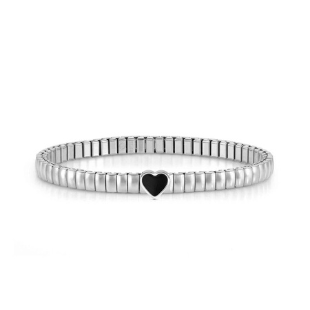 Bransoletka Nomination Italy Extension Life Czarny Agat Serce