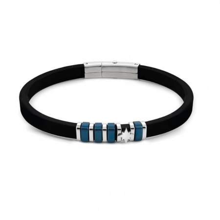 Bransoletka męska Nomination City stal gwiazda blue