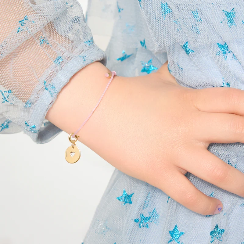 Zawieszka pozłacana do bransoletek serce