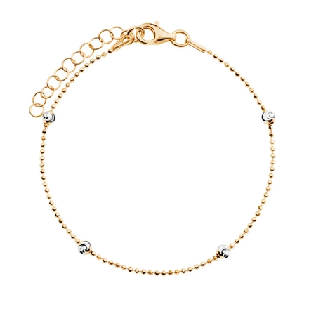 Bransoletka pozłacana kuleczki małe