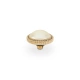  Element top wkręcany Qudo Fabero 10mm stal pozłacana Light Cream Pearl