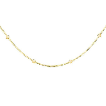 Naszyjnik pozłacany choker z kuleczkami