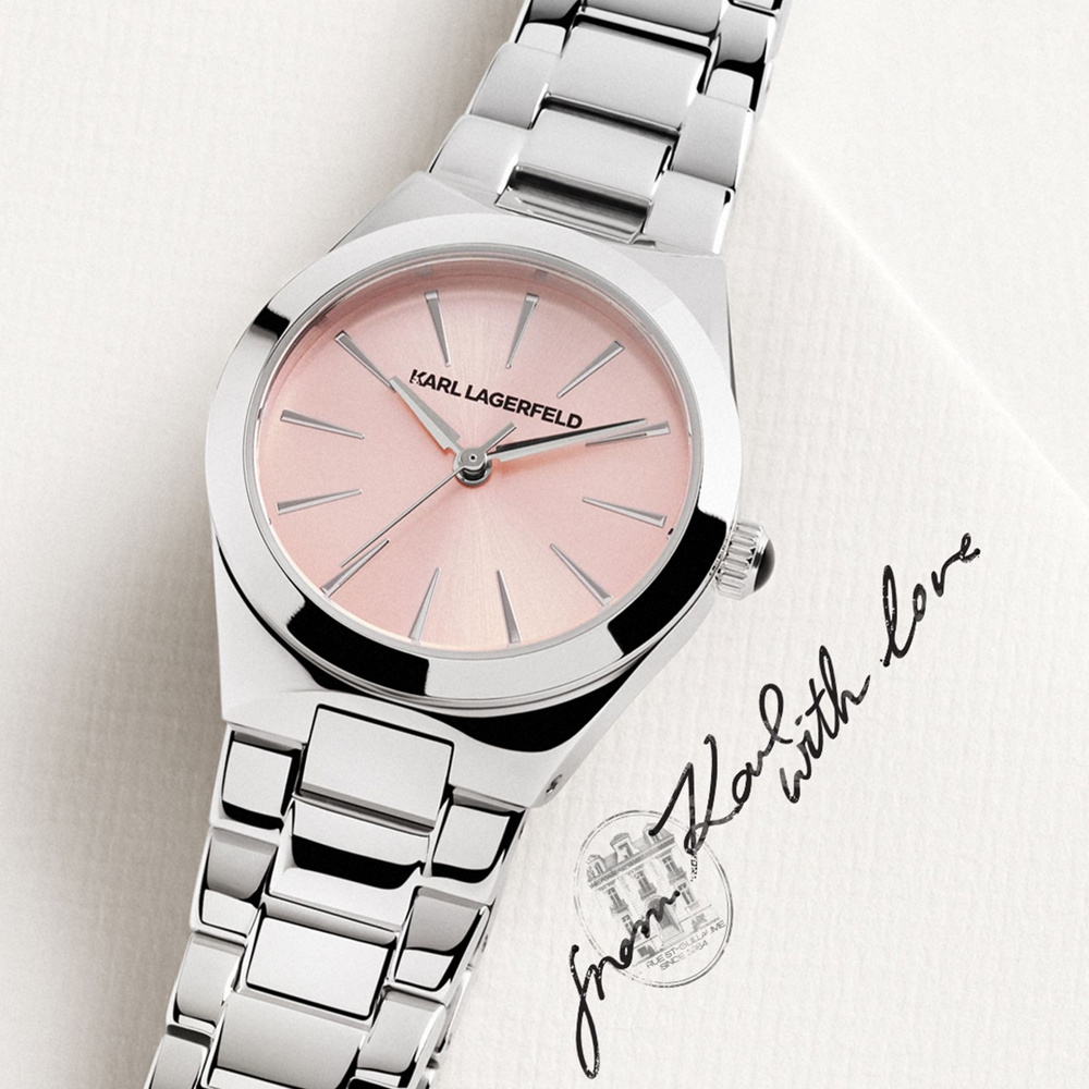 Zegarek damski Karl Lagerfeld stal szlachetna