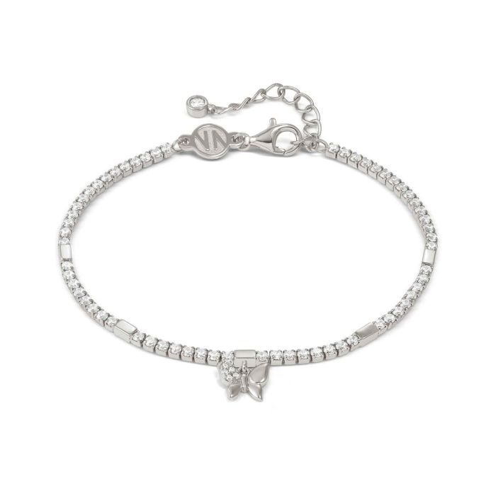 Bransoletka srebrna Nomination Petit Sparkle tennis motyl