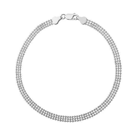 Srebrna bransoletka z kuleczek