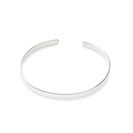 Srebrna bransoletka sztywna bangle