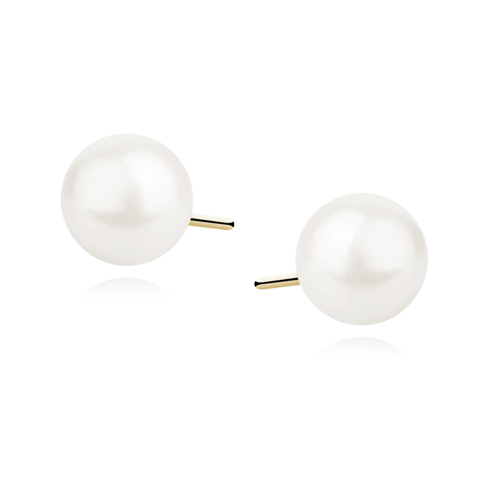 Kolczyki pozłacane perełki 5mm