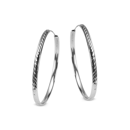 Kolczyki koła szersze diamentowane