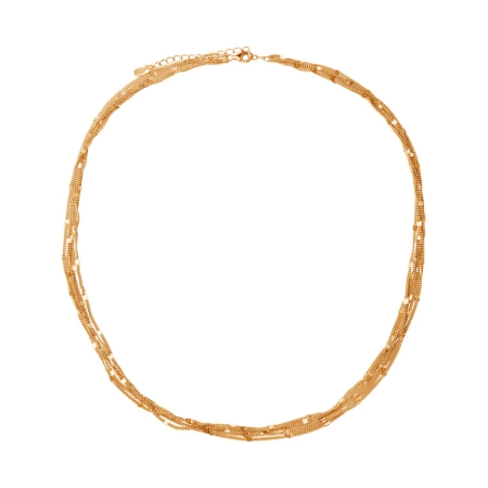 Naszyjnik pozłacany łańcuszkowy