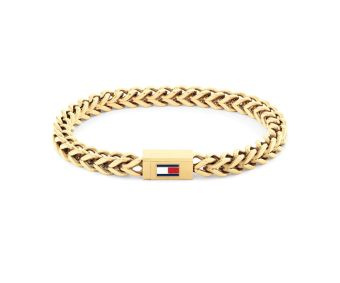 Bransoletka męska Tommy Hilfiger stal pozłacana