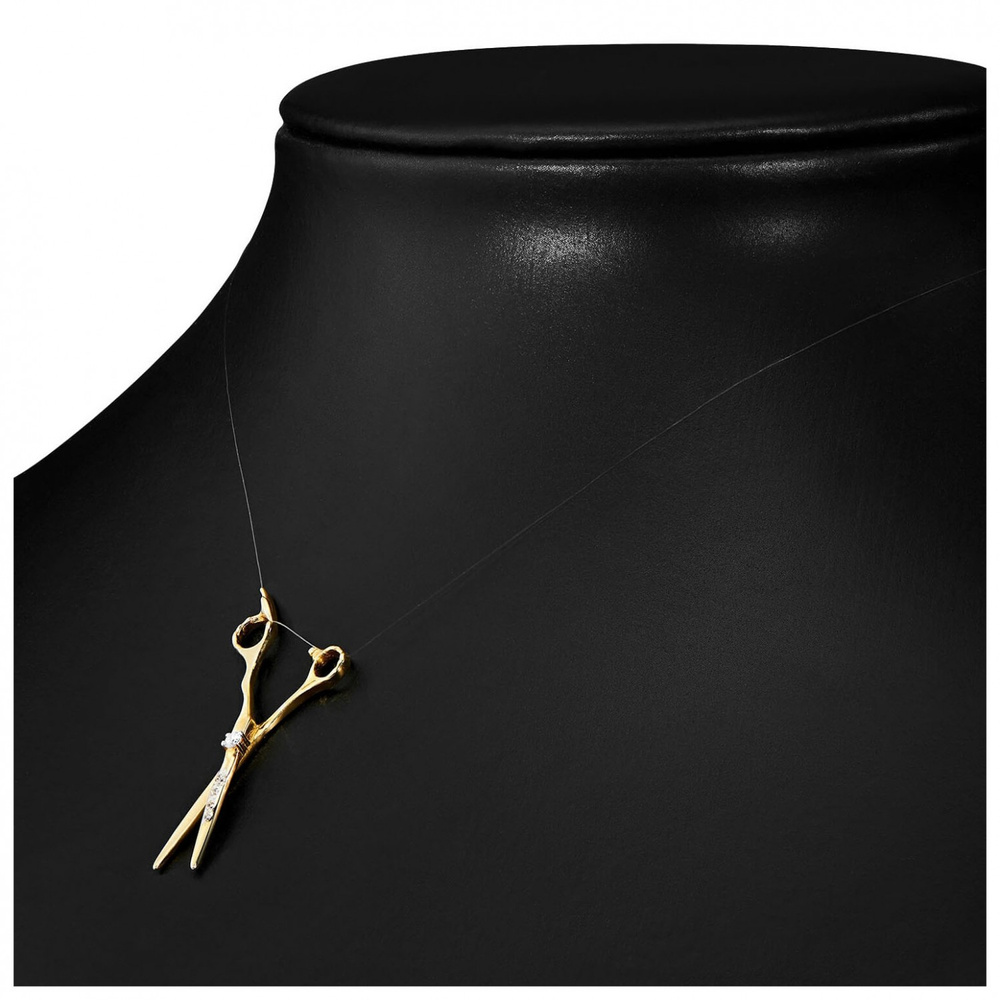 Zawieszka nożyczki zdobione cyrkoniami