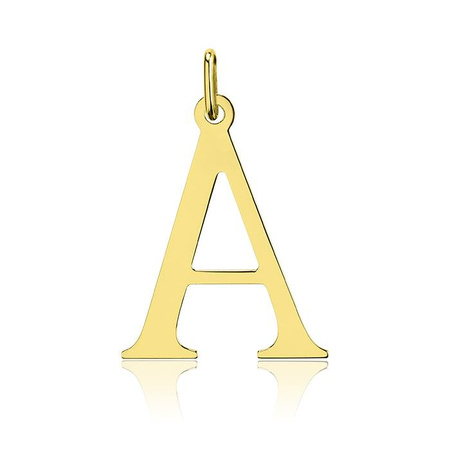 Zawieszka złota litera A