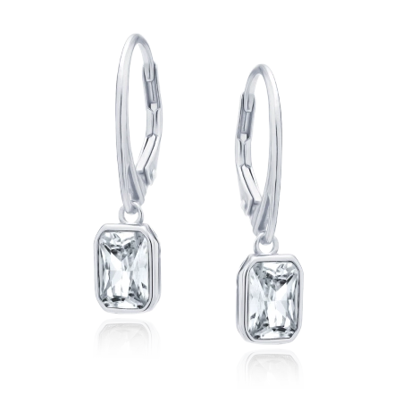 Kolczyki srebrne z cyrkonią