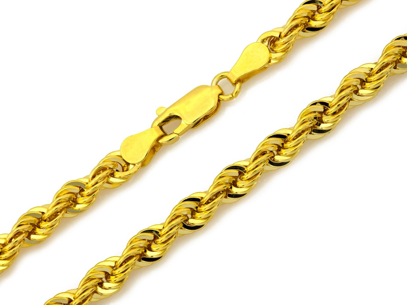 Łańcuszek złoty splot korda 45 cm