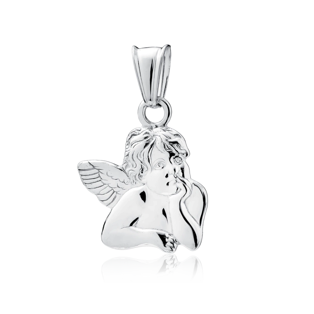 Zawieszka srebrna aniołek