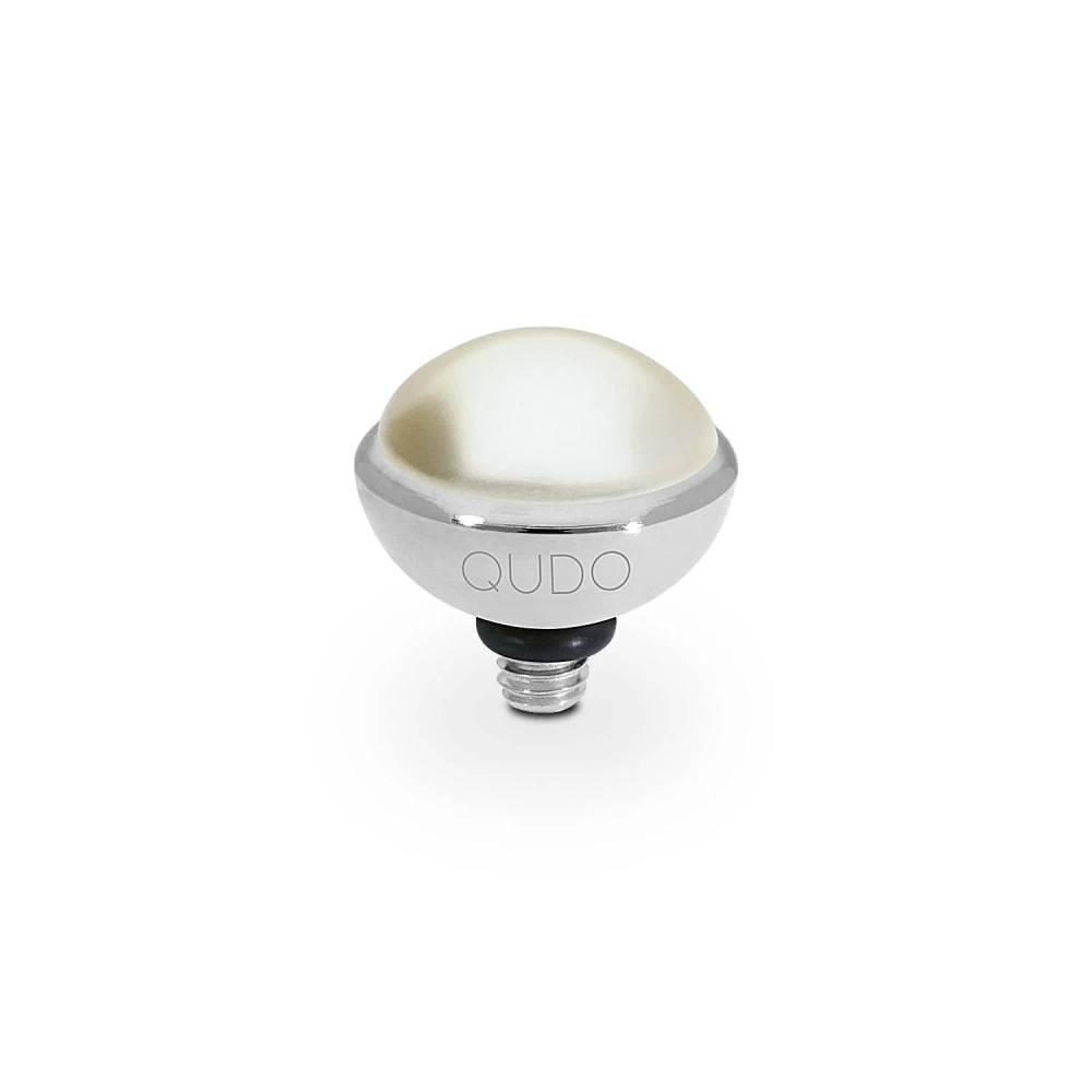 Element top wkręcany Qudo Bottone 10mm Cream Pearl