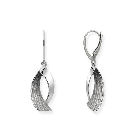 Kolczyki srebrne oksydowane