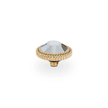 Element top wkręcany Qudo Fabero 10mm stal pozłacana Crystal