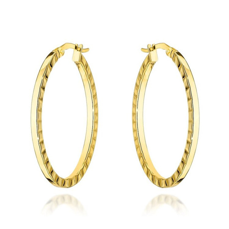 Kolczyki złote owalne