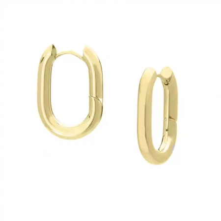 Kolczyki stalowe pozłacane grube