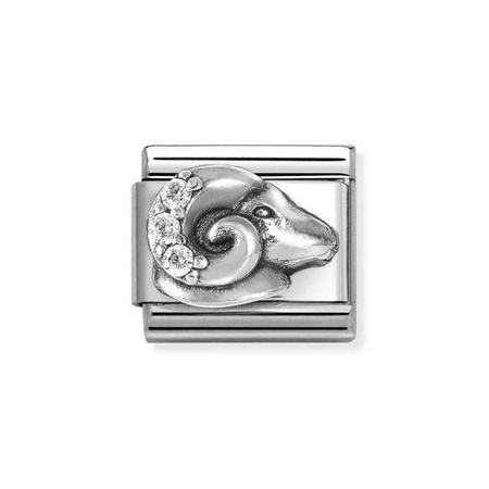 Nomination Element link do bransoletek Nomination Composable Stal + Srebro 925 znak zodiaku Baran