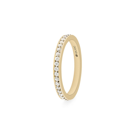 Pierścionek Eternity small stal pozłacana