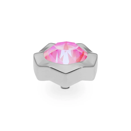 Element top wkręcany Qudo Nemoli 13mm Lotus Pink Delite stal