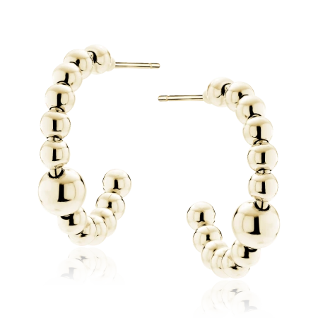 Kolczyki pozłacane z kuleczkami