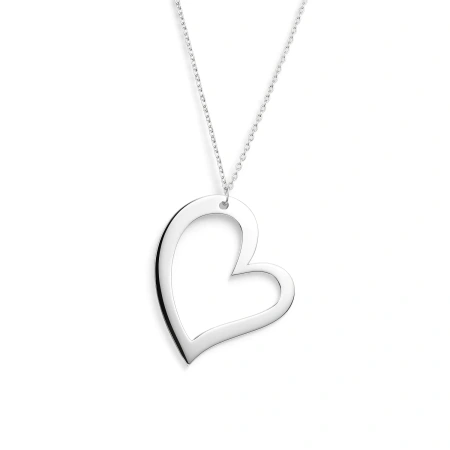 Naszyjnik srebrny z sercem