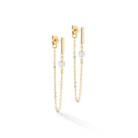 Kolczyki Coeur de Lion złoto czarny