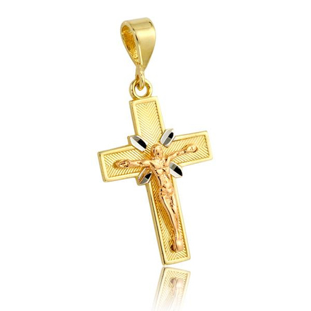 Złoty krzyżyk z postacią Jezusa