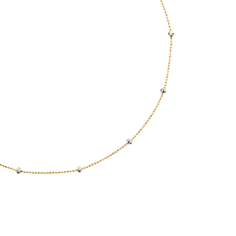Naszyjnik pozłacany kuleczki