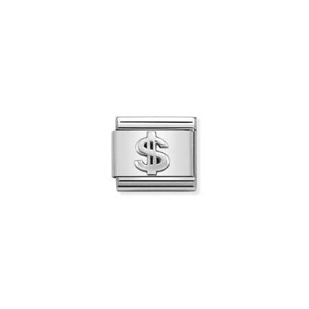 Element link do bransoletek Nomination Composable Stal + Srebro 925 dolar